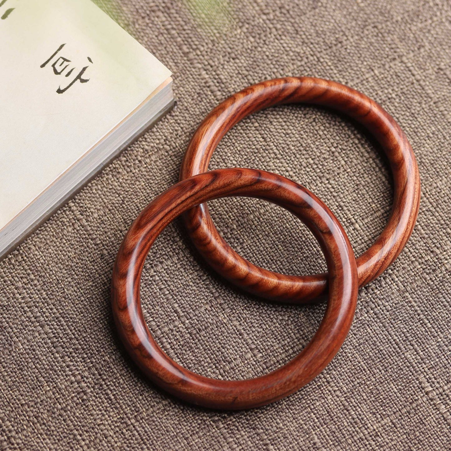 Rosewood Simple Circle Bracelet