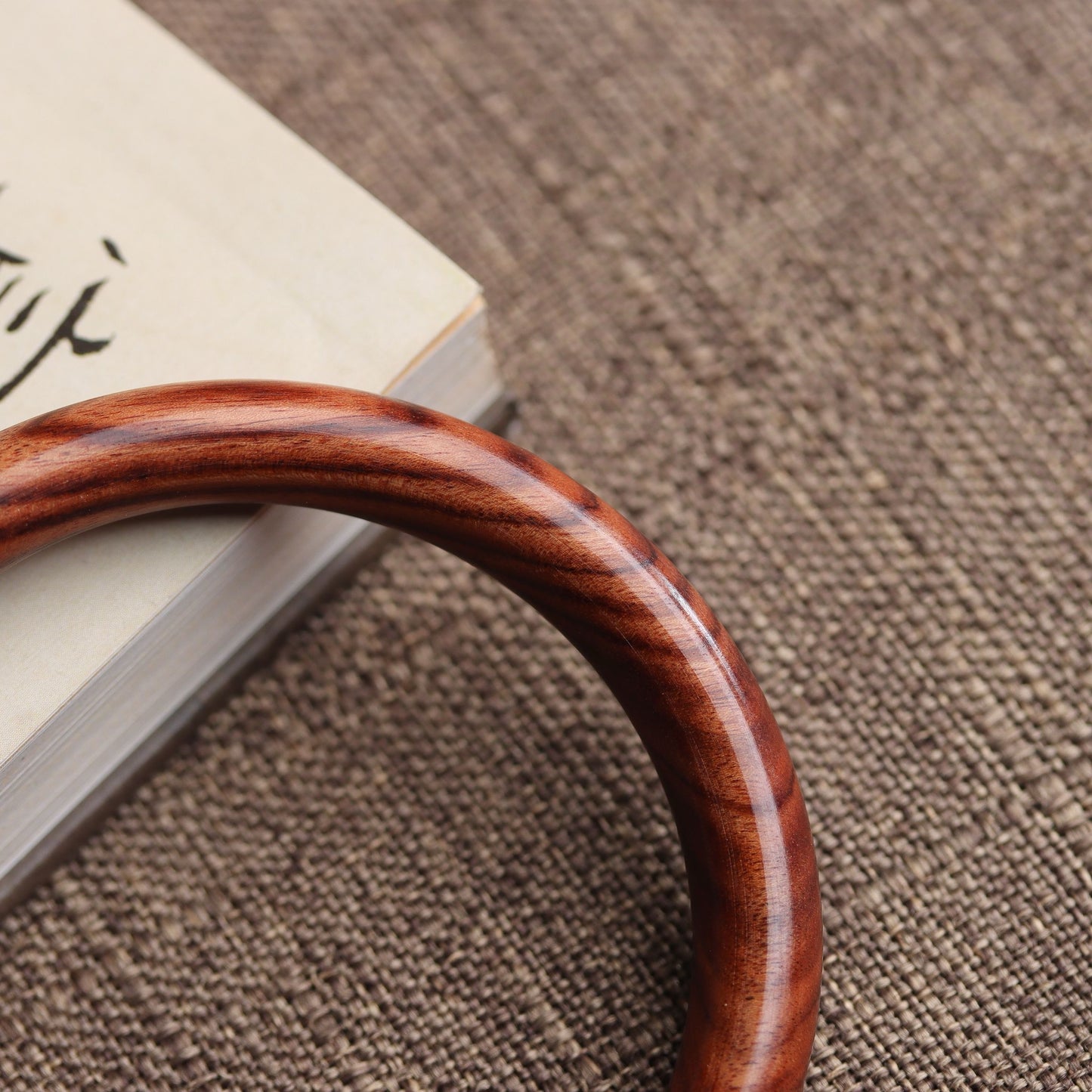 Rosewood Simple Circle Bracelet