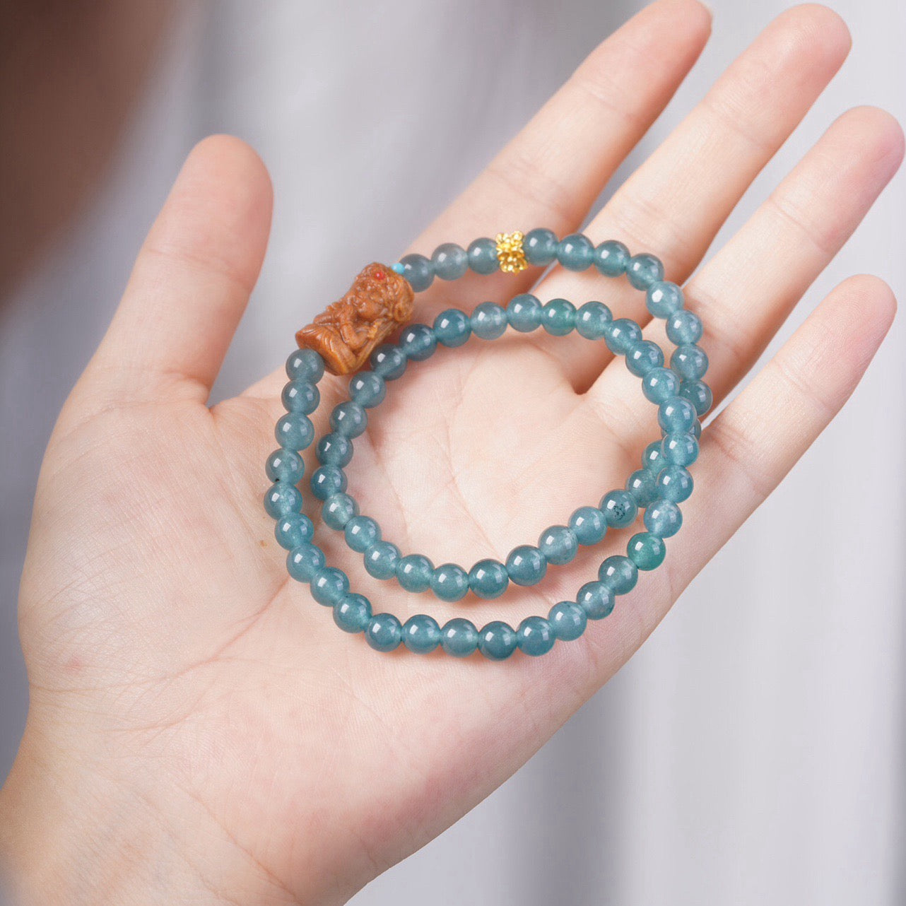 Bashan Jade Zha Kiram Double Loop Bracelet