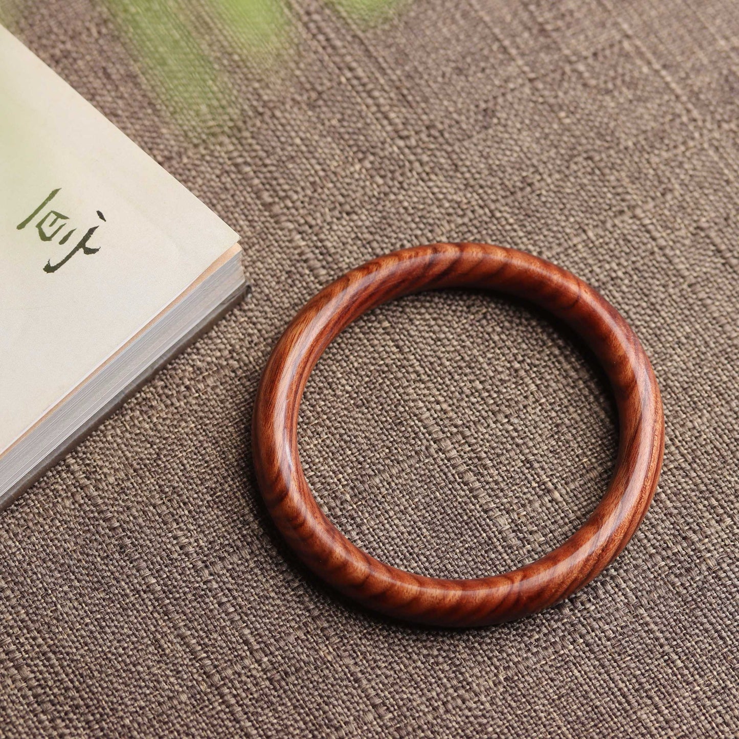 Rosewood Simple Circle Bracelet