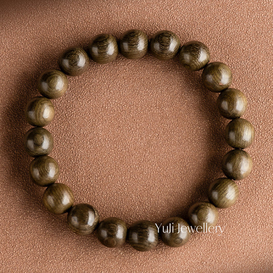 Golden Phoebe Nanmu Prayer Beads