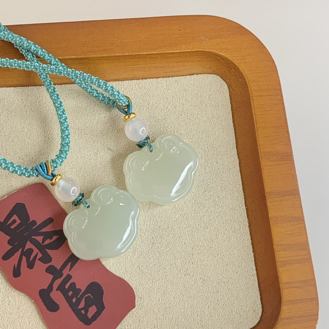 Hetian Jade Ruyi Lock Peace Pendant