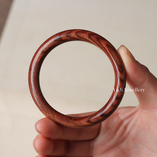 Rosewood Simple Circle Bracelet